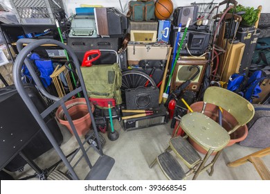 Home Garage Storage Mess.  