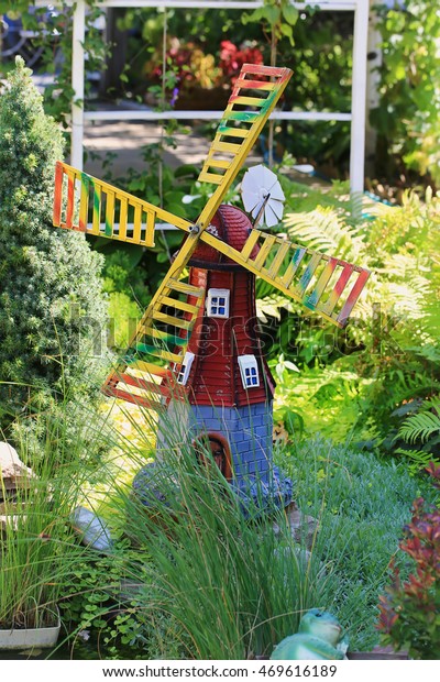 Home Garden Decor Figure Wooden Windmill Stock Photo Edit Now