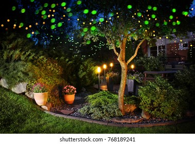 Home Garden Illumination Autumn Evening Patio Festive Party Lights