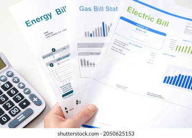 Home Heating Gas Expenses And Bill Statement Document