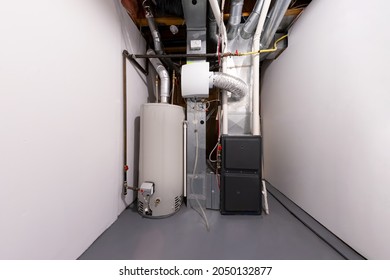 A home high efficiency furnace. Furnace Dual Stage Electronically Commutated Motors. Motor UpflowHorizontal Furnace Multi-Speed Two-Stage Energy efficient a humidefier and a water heater.