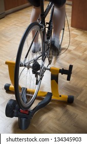 Home Indoor Training On A Cycle Trainer