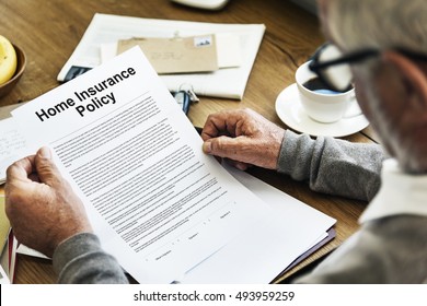 Home Insurance Policy Form Concept