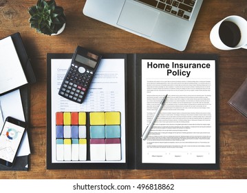 Home Insurance Policy Form Concept