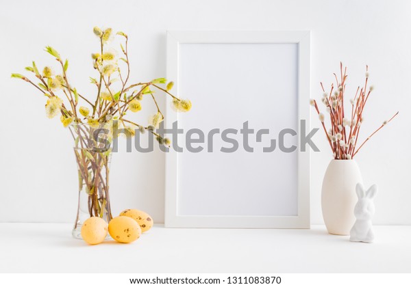 Home Interior Easter Decor Mockup White Stock Photo Edit Now