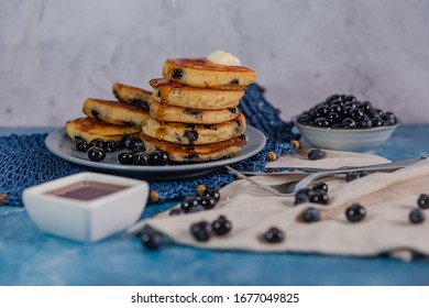 Home Made Blue Berries Pancakes 