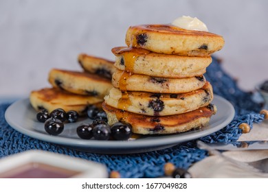 Home Made Blue Berries Pancakes 