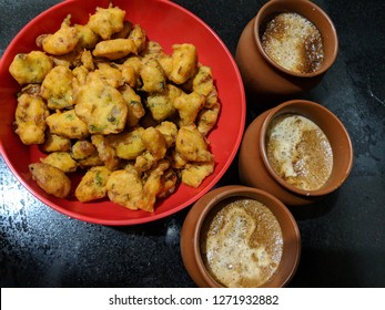 Home Made Chai Pakoda, Coffee Pakora, A Must Have Snack When Monsoon Rains Hit Indian Subcontinent For The First Time. 
A Popular Snack With First Showers Of Monsoon, A Synonym To Welcome Rains