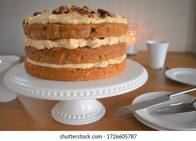 Home Made Coffee Walnut Cake 