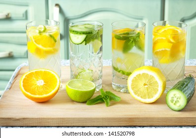 Home made healthy vitamin-fortified water.