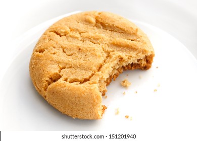 Home Made Peanut Butter Cookie Bitten