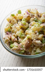 Home Made Potato Salad For Summer Potluck - Family Favorite