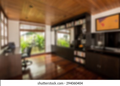 Home Office Blurred Background