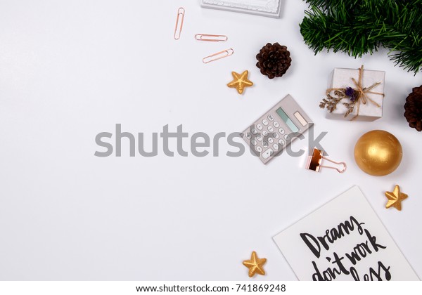 Home Office Desk Workspace Quotes Diary Stock Photo Edit Now