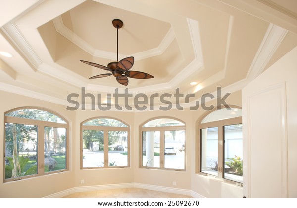 Home Office Vaulted Ceiling Fan Buildings Landmarks Interiors
