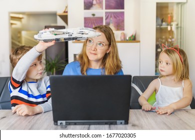 Home Office - Work From Home With The Children