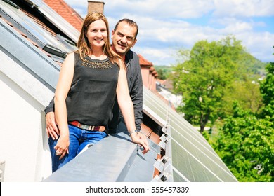 Home Owners Are Happy With Solar Panels On His Roof