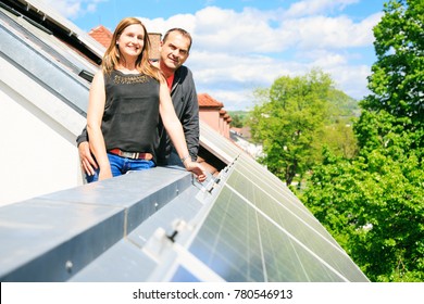 Home Owners Are Happy With Solar Panels On His Roof