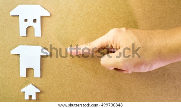 home paper with hand close\
up