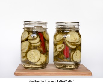 Home Preserved Hot Dill Pickle Slices