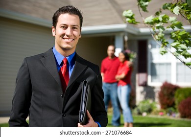 Home: Real Estate Agent Ready to Sell Home - Shutterstock ID 271076684