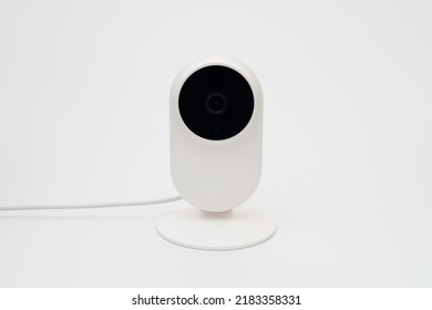 Home Security Cam On White Background