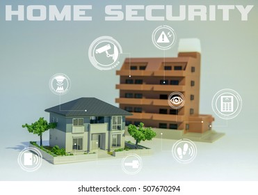 home security concept abstract
