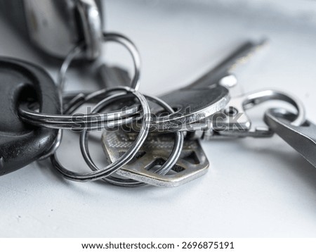 Home security, key ring with all the keys to the house