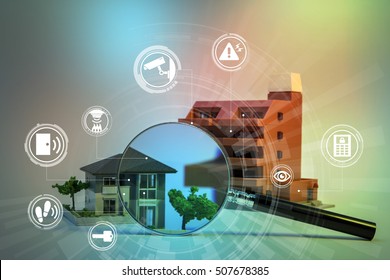 Home Security System Abstract Image Visual