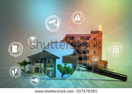 home security system abstract image visual