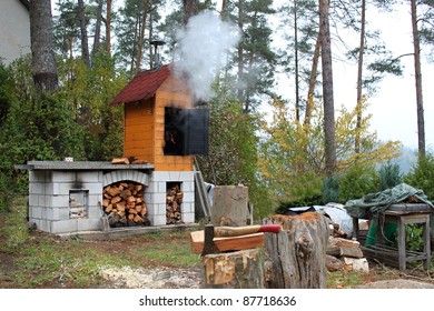 Home Smokehouse In The Woods