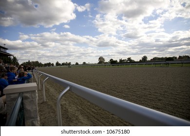 Home Stretch At Keenland Race Track