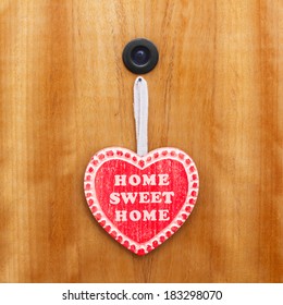 Home Sweet Home Heart On Door