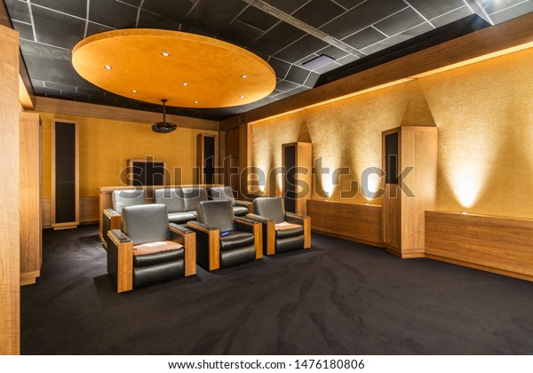 Home Theater Room Luxury Home Cinema Stock Photo Edit Now