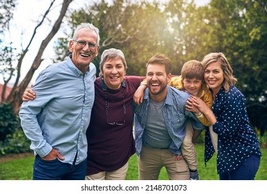 Home is where our family is. Shot of a multigenerational family outside. - Powered by Shutterstock