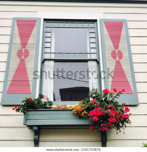 Home Window Decorated Colorful Flowers On Stock Photo Edit Now