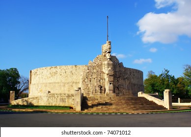 Homeland Monument In Merida Yucatan Mexico