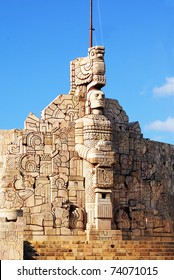 Homeland Monument In Merida Yucatan Mexico