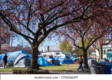 Homeless Camp Oppenheimer Park April 14th Stock Photo Edit Now