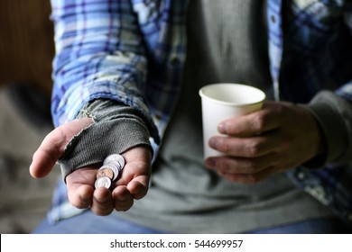 Homeless Man Hand Help 