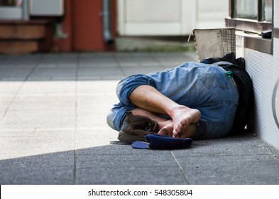 Homeless Person Sleeping Hd Stock Images Shutterstock