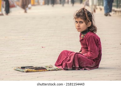 Homeless Needy Girl - Kabul, Afghanistan July 22, 2022