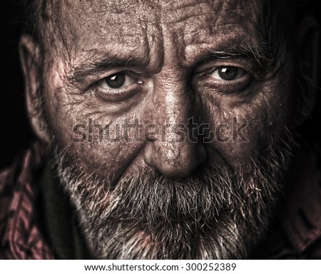 Homeless old man