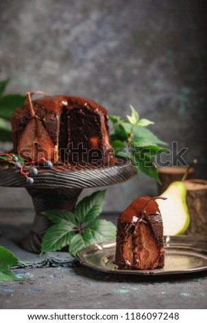 Similar – pieces of chocolate cake