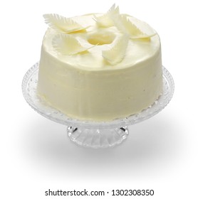 Homemade Angel Food Cake Garnish Ideas, White Chocolate Feathers