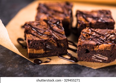 Homemade Artisan Dark Chocolate Brownies