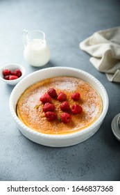 Homemade Soufflé Bake With Raspberry