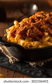 Homemade BBQ Pulled Pork Mac And Cheese Ready To Eat