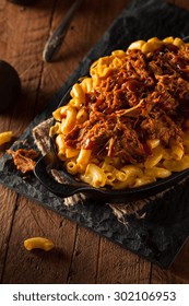 Homemade BBQ Pulled Pork Mac And Cheese Ready To Eat