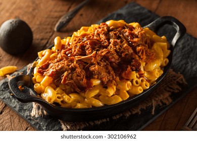 Homemade BBQ Pulled Pork Mac And Cheese Ready To Eat